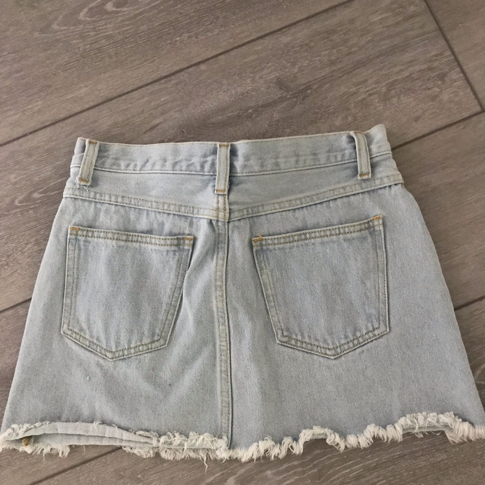 brandy melville jean skirt